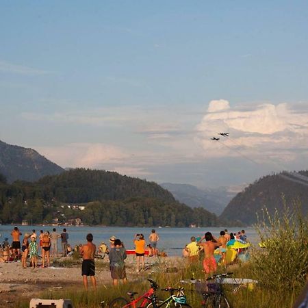 Ferienwohnung Abersee Bagian luar foto