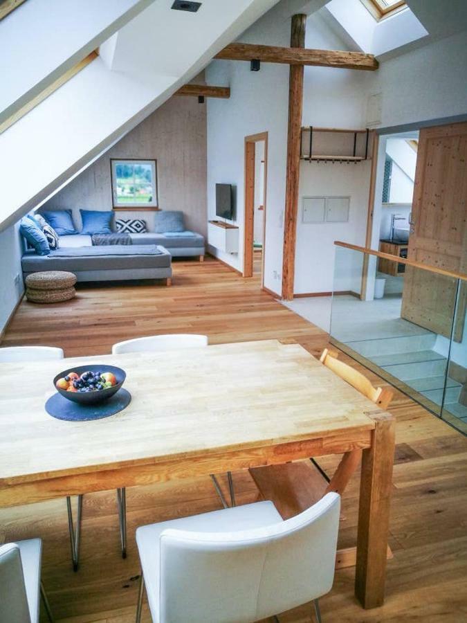 Ferienwohnung Abersee Bagian luar foto