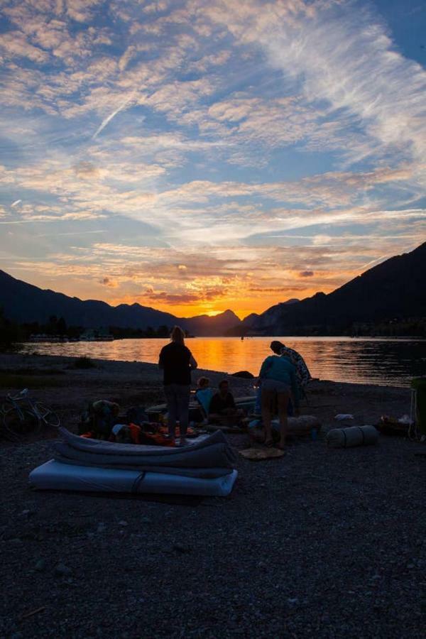 Ferienwohnung Abersee Bagian luar foto