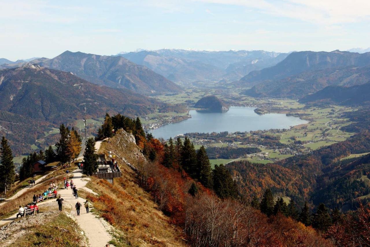 Ferienwohnung Abersee Bagian luar foto