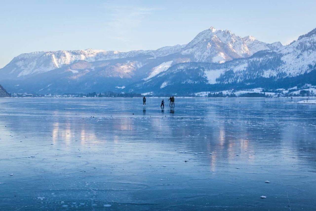 Ferienwohnung Abersee Bagian luar foto