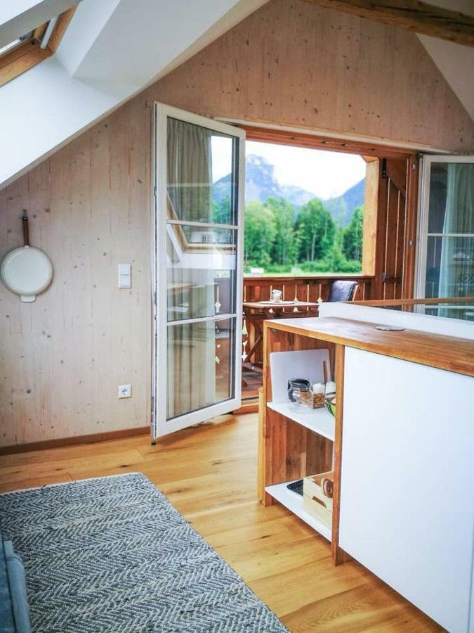 Ferienwohnung Abersee Bagian luar foto
